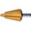 Foret perce-tôle de précision, acier rapide, revêtement TiN, Capacité de perçage : 16-30,5 mm, Taille 3, Long. totale 76 mm, Long. de la queue : 22 mm