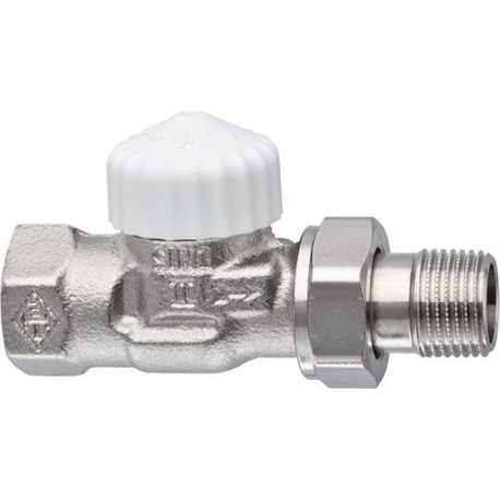 Corps de vanne thermostatique Heimeier V-exact II bronze nickelé, passage 3/8Z, kvs 0.86 (Par 20)