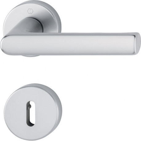 Rosace Hamburg 1700 / 42KB / 42KBS aluminium F1 ronde OB DIN gauche / droite D / D HOPPE