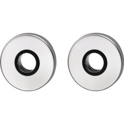 Rosace de poignée 051 Inox F00 Epaisseur plaque 8 mm trou de poignée rond EDI