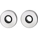 Rosace de poignée 051 Inox F00 Epaisseur plaque 8 mm trou de poignée rond EDI