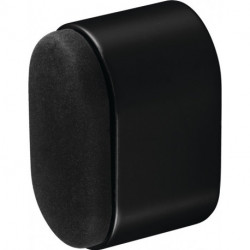 Butoir de porte murale 4700/4702/4704 aluminium, anodisé noir, longueur 25 mm HERMETA