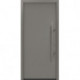 Porte d'entrée métallique PRO Anthracite CH 703 sans vitrage Largeur 1100 mm Hauteur 2100 mm DIN gauche RC 2 selon DIN EN 1627 PROMAT