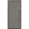 Porte d'entrée métallique PRO Anthracite CH 703 sans vitrage Largeur 1100 mm Hauteur 2100 mm DIN gauche RC 2 selon DIN EN 1627 PROMAT