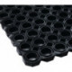 Tapis alvéolé en caoutchouc l. 1 m L. 1,5 m épaisseur 22 mm noir NR/SBR sans insert tissé