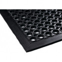 Tapis anti-fatIgue l. 0,9 m L. 1,5 m épaisseur 12 mm noir NR/SBR sans insert tissé