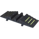Passerelle à tuyau en caoutchouc L855xl302xH84 mm jusquà 75 mm pour 2 tuyaux PARSCH