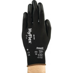 Gant HyFlex® 48-101 Taille 7 noir EN 388 PSA II Nyl.m.PU ANSELL (Par 12)