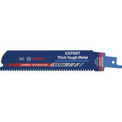 Lame de scie sabre Expert Thick Tough Metal L.150mm B.25mm TPI 8 3mm 3 Unités