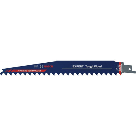 Lame de scie sabre Expert Tough Wood L.225mm B.25mm TPI 3 8.5mm 1 Unités