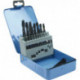 Set Foret hélicoïdal DIN338 Typ N D.1-10x0.5mm HSS-R 19 unités coffret métalette