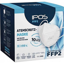 Masque respiratoire IPOS FFP2 NR sans vanne (Par 10)
