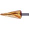 Foret étagé universel, goujure hélicoïdale, revêtement TiN, Long. de l'étage : 5 mm, Long. totale 80 mm, Ø queue h8 : 6 mm