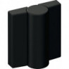 Charnière DIN gauche hauteur 52 mm largeur 47 mm polyamide avec insert métallique noir profond, mat HEWI