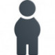 Panneau Symbole "Homme" 801.91B010 polyamide couleur no. 92 largeur 71,5 mm hauteur 150 mm épaisseur 3 mm HEWI