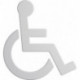 Symbole "Fauteuil roulant" 801.91B030 polyamide coloris no. 98 largeur 135 mm hauteur 150 mm épaisseur 3 mm HEWI