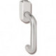 Poignée fenêtre 111XAFGA Inox mat .40mm DIN droite verrouillable HEWI