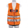 Gilet haute visibilité MAS40 Quick EN361 EN20471 Gilet 2 points orange pour taille 44-54 MAS