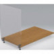 Écran de protection hygiénique L 980xH 730 mm pour montage avec pinces de table