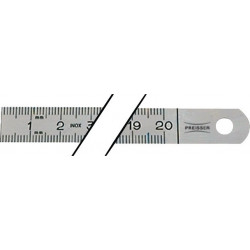 Règle en métal L.2000mm acier flexible graduation g A -mm/mm H.PREISSER