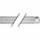 Règle en métal L.300mm acier flexible graduation g A -mm/mm H.PREISSER
