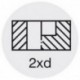 Fraise à fileter GF en carbure monobloc, arrosage central, 2 x d, revêtement TiCN, Filetage : M12, Pas 1,75 mm, Lames de l1 27,1 mm