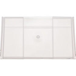Séparateur pour bac à étagères L.230mm H.132mm polypropylène transparent fermé 1 BT-25 ST