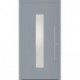 Porte d'entrée en métal Home RAL7001 Satinato blanc B1100mm H2100mm DIN gauche RC2 n.DIN EN1627