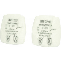 Filtre à poussière fine D7935 EN143:2000/A1:2006 P3R adapté à série Secure Click