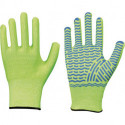 Gants anti-coupures Solidstar 1447 Taille 7 vert fluo EN 388 PSA II 12 PA LEIPOLD (Par 12)