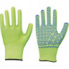 Gants anti-coupures Solidstar 1447 Taille 7 vert fluo EN 388 PSA II 12 PA LEIPOLD (Par 12)
