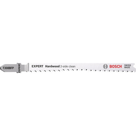 Lame de scie sauteuse Hardwood 2-side T 308 BFP Lg total.117mm Dents.2.2mm 5 unités