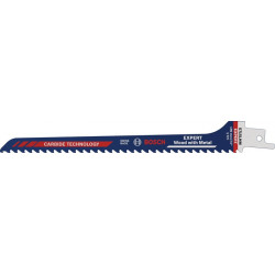 Lame de scie sabre Expert Wood with Metal S 715 LHM L.190mm B.12mm 5mm 1 St./Karte