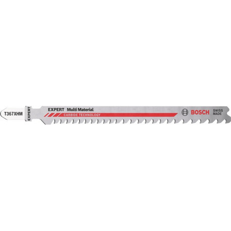 Lame de scie sauteuse Expert Multi Material T 367 XHM Lg total.132mm 3 unités BOSCH