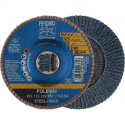 Disque à lamelles X-LOCK PSF Z STEELOX D. 125 mm granulation 80 conique INOX cor (Par 10)