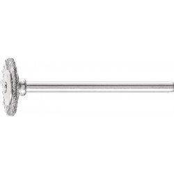 Mini brosse ronde RBU 1602/3 ST 0.10 D16xB2xL3 mm acier PFERD (Par 10)