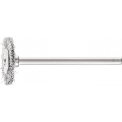 Mini brosse ronde RBU 1902/3 ST 0.10 D19xl2xL5 mm acier PFERD (Par 10)