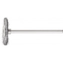 Mini brosse ronde RBU 2202/3 ST 0.10 D22xl2xL6 mm acier PFERD (Par 10)