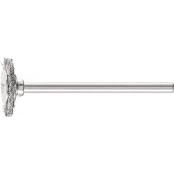 Mini brosse ronde RBU 1602/3 INOX 0.10 D16xB2xL3 mm VA PFERD (Par 10)