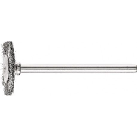 Mini brosse ronde RBU 1902/3 INOX 0.10 D19xl2xL5 mm VA PFERD (Par 10)