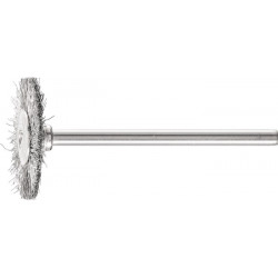 Mini brosse ronde D22xl2xL6 mm VA PFERD (Par 10)