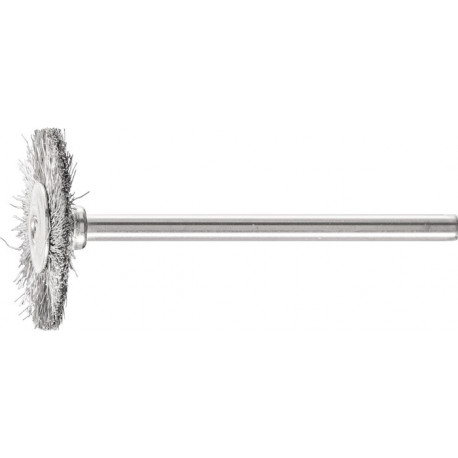 Mini brosse ronde D22xl2xL6 mm VA PFERD (Par 10)