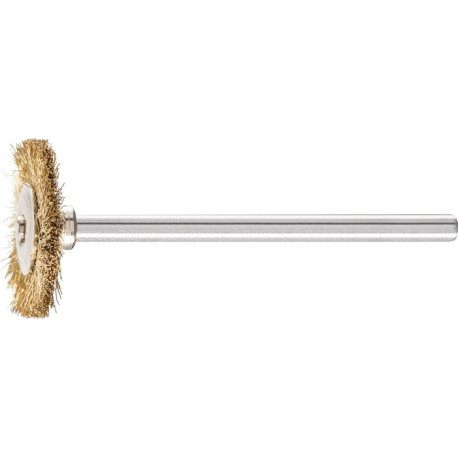 Mini brosse ronde RBU 1902/3 MES 0.10 D19xl2xL5 mm laiton PFERD (Par 10)