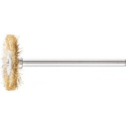 Mini brosse ronde RBU 2202/3 MES 0.10 D22xl2xL6 mm laiton PFERD (Par 10)