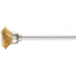 Mini brosse boisseau TBU 1503/3 MES 0.10 D15xl3xL5 mm laiton PFERD (Par 10)