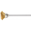 Mini brosse boisseau TBU 1503/3 MES 0.10 D15xl3xL5 mm laiton PFERD (Par 10)