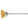 Mini brosse boisseau TBU 1803/3 MES 0.10 D18xB3xL6 mm laiton PFERD (Par 10)