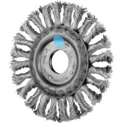 Brosse plate RBG 12512/22.2 CT INOX 0.35 D. 125 mm épaisseur de fil 0.35 mm VA 1
