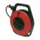 Dérouleur de câble 10 m H05VV-F 3 x 1.5 mm² 4 prises de courant de sécurité plas