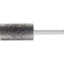 Meule sur tige INOX D20xH40 mm 6 mm corindon supérieur Ext.W 30 ZY PFERD (Par 10)